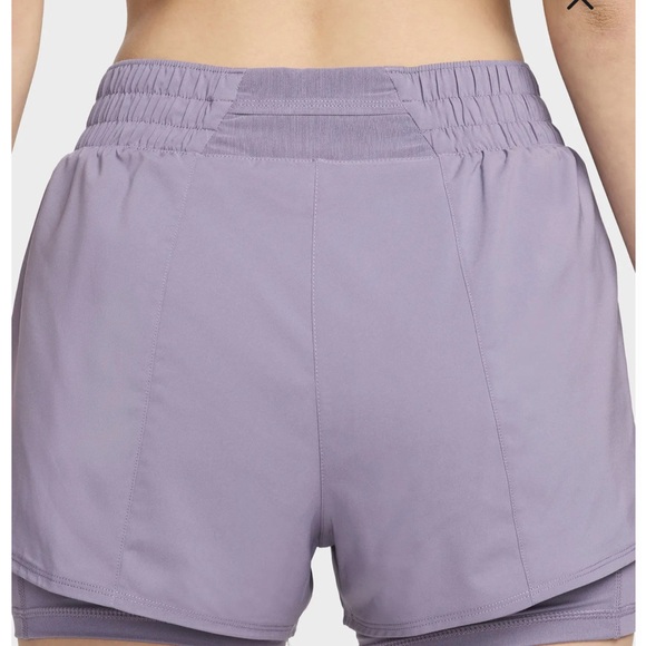 NIKE SMALL DRI FIT HIGH WAISTED SHORTS - Picture 2 of 7